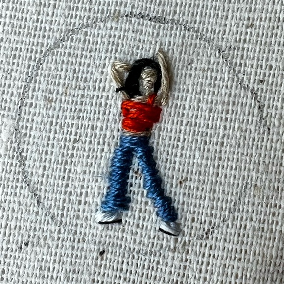 Spice Girls Hand Embroidered Figure Miniature Wooden Charm - Picture 5 of 9